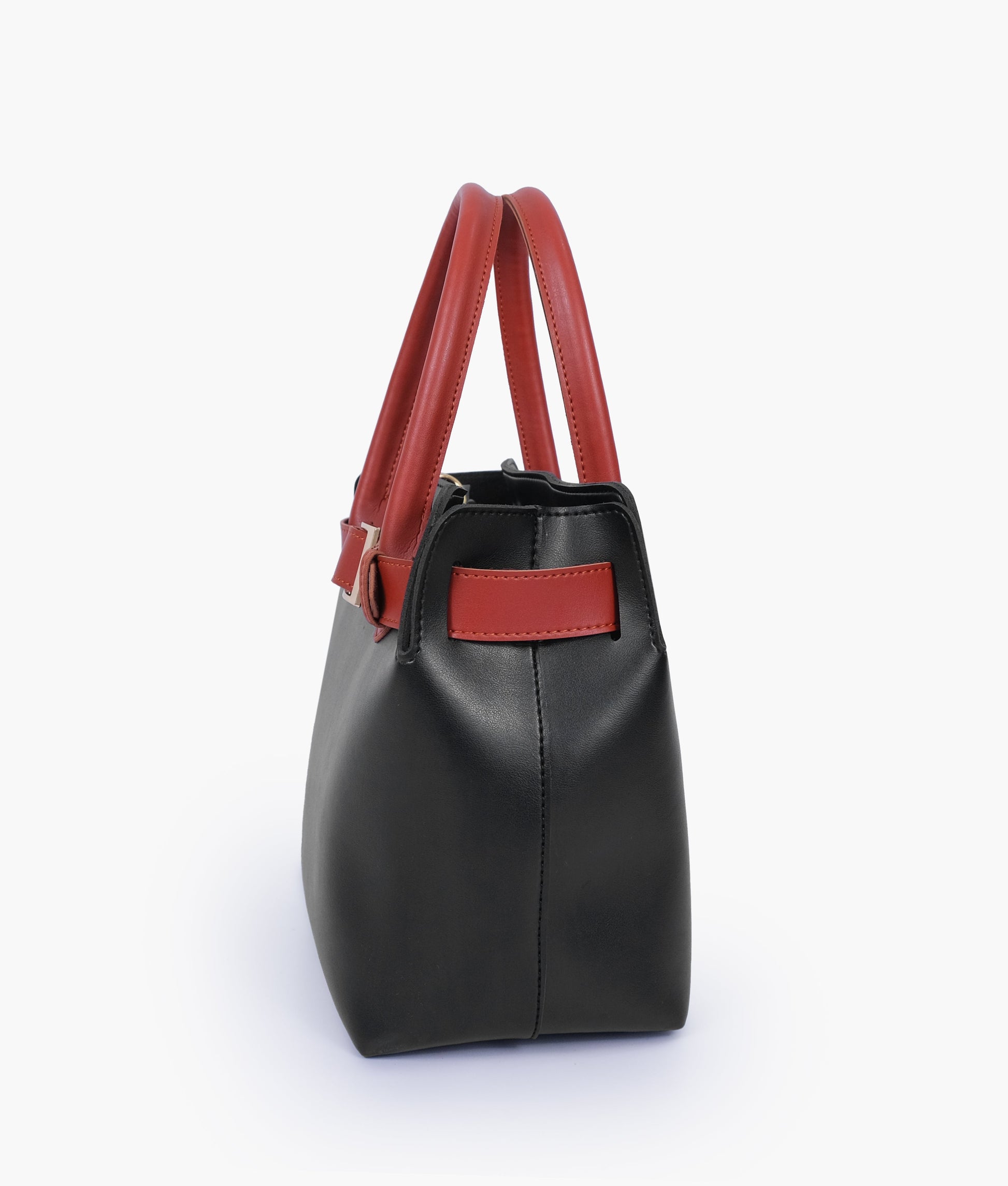 Buy Black Handbag With Front Buckle - Black in Pakistan
