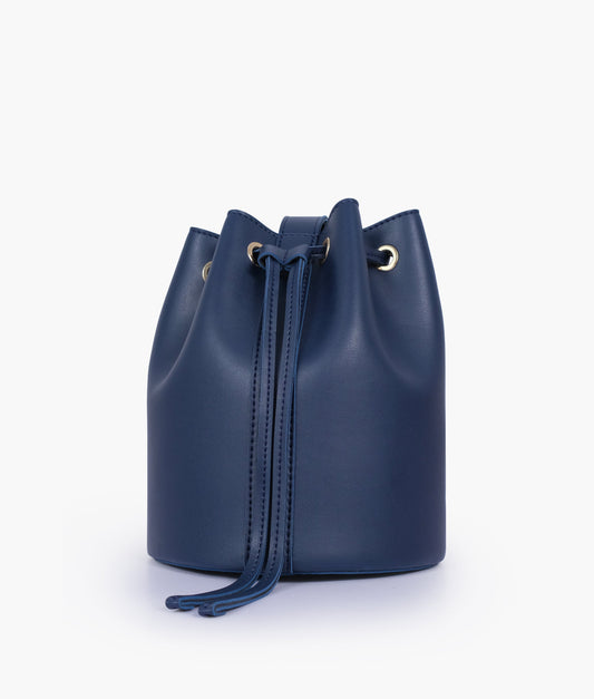 Buy Blue Loop Handle Bucket Bag - Dark Slate Blue in Pakistan