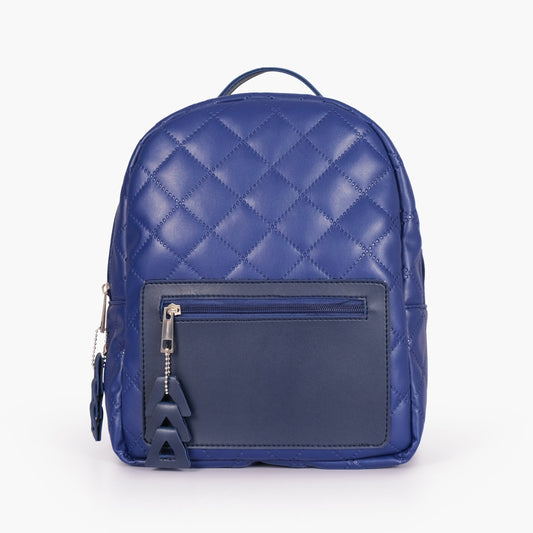 Buy Mini Backpack - Blue Quilted in Pakistan