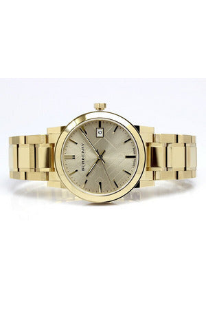 Buy Burberry Ladies Stainless Steel White Dial Gold tone 34mm Watch BU9103 in Pakistan