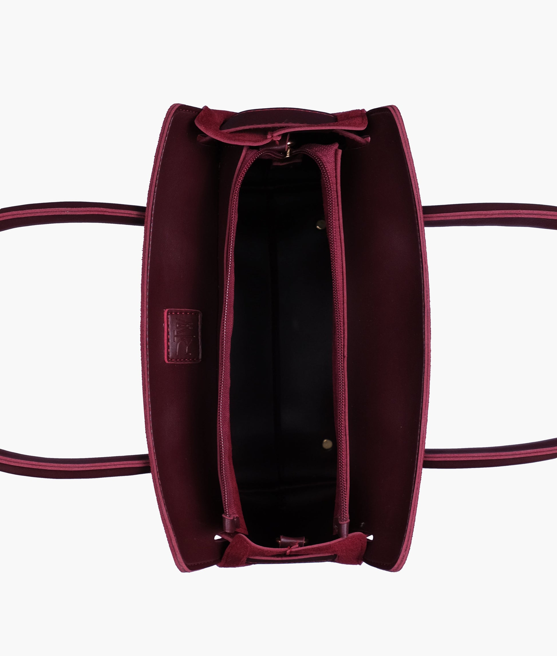 Buy Burgundy Suede Handbag With Front Buckle - Brown in Pakistan