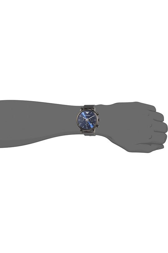 Buy Emporio Armani Men's Chronograph Quartz Stainless Steel Blue Dial 46mm Watch AR1979 in Pakistan