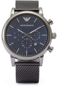 Buy Emporio Armani Men's Chronograph Quartz Stainless Steel Blue Dial 46mm Watch AR1979 in Pakistan