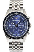 Buy Emporio Armani Men's Chronograph Quartz Stainless Steel Blue Dial 46mm Watch AR6072 in Pakistan