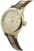 Buy Burberry Women's Swiss Made Leather Strap Gold Dial 32mm Watch BU10114 in Pakistan
