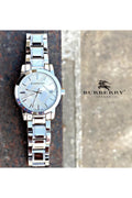 Buy Burberry Women's Swiss Made Stainless Steel Silver Dial 34mm Watch BU9100 in Pakistan