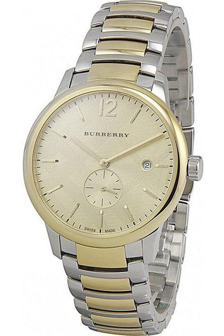 Buy Burberry Men's Swiss Made Stainless Steel Gold Dial 40mm Watch BU10011 in Pakistan