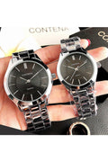 Buy Burberry Women's Swiss Made Quartz Silver Stainless Steel Black Dial 26mm Watch BU9201 in Pakistan