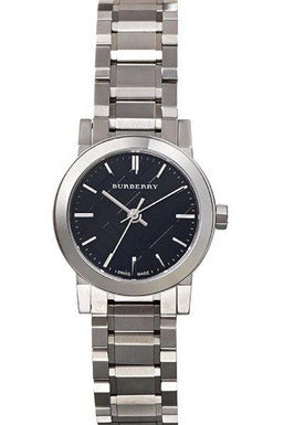 Buy Burberry Women's Swiss Made Quartz Silver Stainless Steel Black Dial 26mm Watch BU9201 in Pakistan