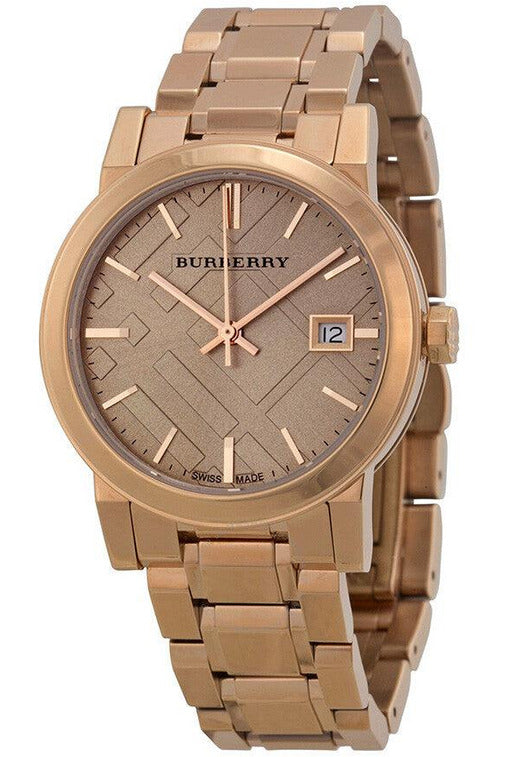 Buy Burberry Women's Swiss Made Stainless Steel Rose Gold Dial 34mm Watch BU9135 in Pakistan