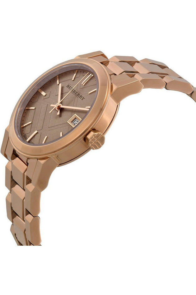 Buy Burberry Women's Swiss Made Stainless Steel Rose Gold Dial 34mm Watch BU9135 in Pakistan