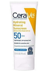 Buy CeraVe Hydrating Mineral Sunscreen Face Sheer Tint SPF 50 75ml in Pakistan