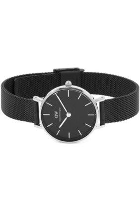 Daniel Wellington Petite Ashfield 28 Black Stainless Steel Mesh