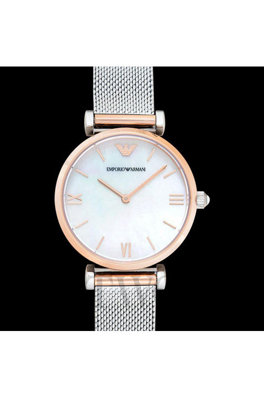 Buy Emporio Armani Women's Analog Stainless Steel Mother of pearl Dial 32mm Watch AR2067 in Pakistan