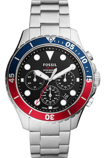 Buy Fossil Men's Chronograph Quartz Stainless Steel Black Dial 46mm Watch FS5767 in Pakistan