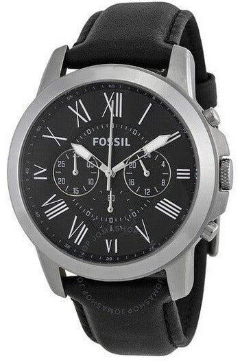 Buy Fossil Men's Chronograph Quartz Leather Strap Black Dial 44mm Watch FS4812 in Pakistan