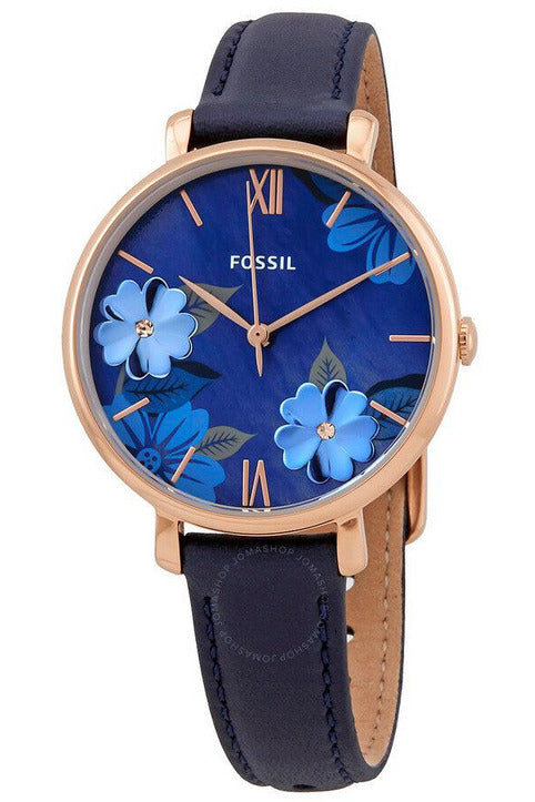 Buy Fossil Women's Quartz Blue Leather Strap Blue Dial 36mm Watch ES4673 in Pakistan