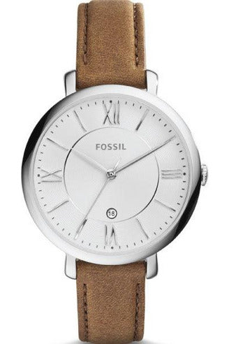 Buy Fossil Women's Quartz Brown Leather Strap White Dial 36mm Watch ES3708 in Pakistan