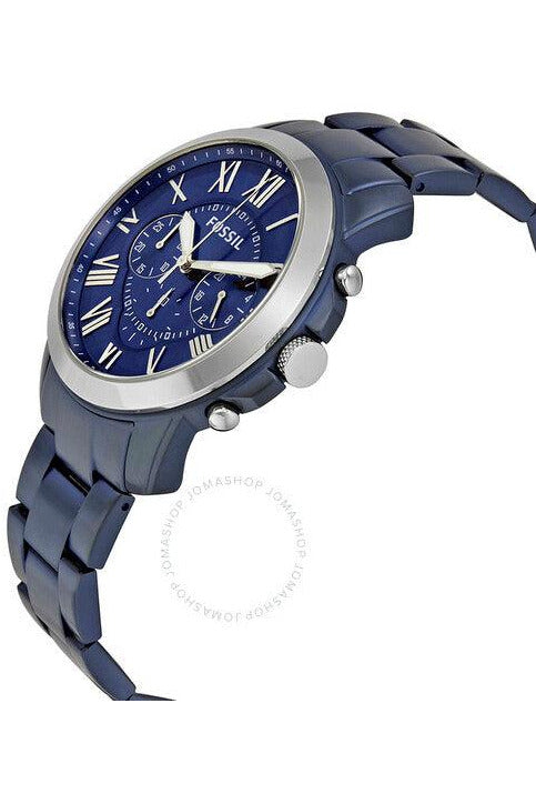 Buy Fossil Men's Chronograph Quartz Blue Stainless Steel Blue Dial 44mm Watch FS5230 in Pakistan