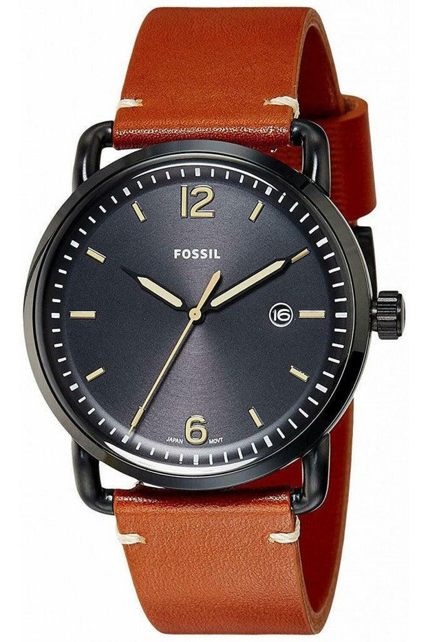 Buy Fossil Men's Quartz Leather Strap Black Dial 42mm Watch FS5276 in Pakistan