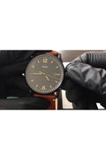 Buy Fossil Men's Quartz Leather Strap Black Dial 42mm Watch FS5276 in Pakistan
