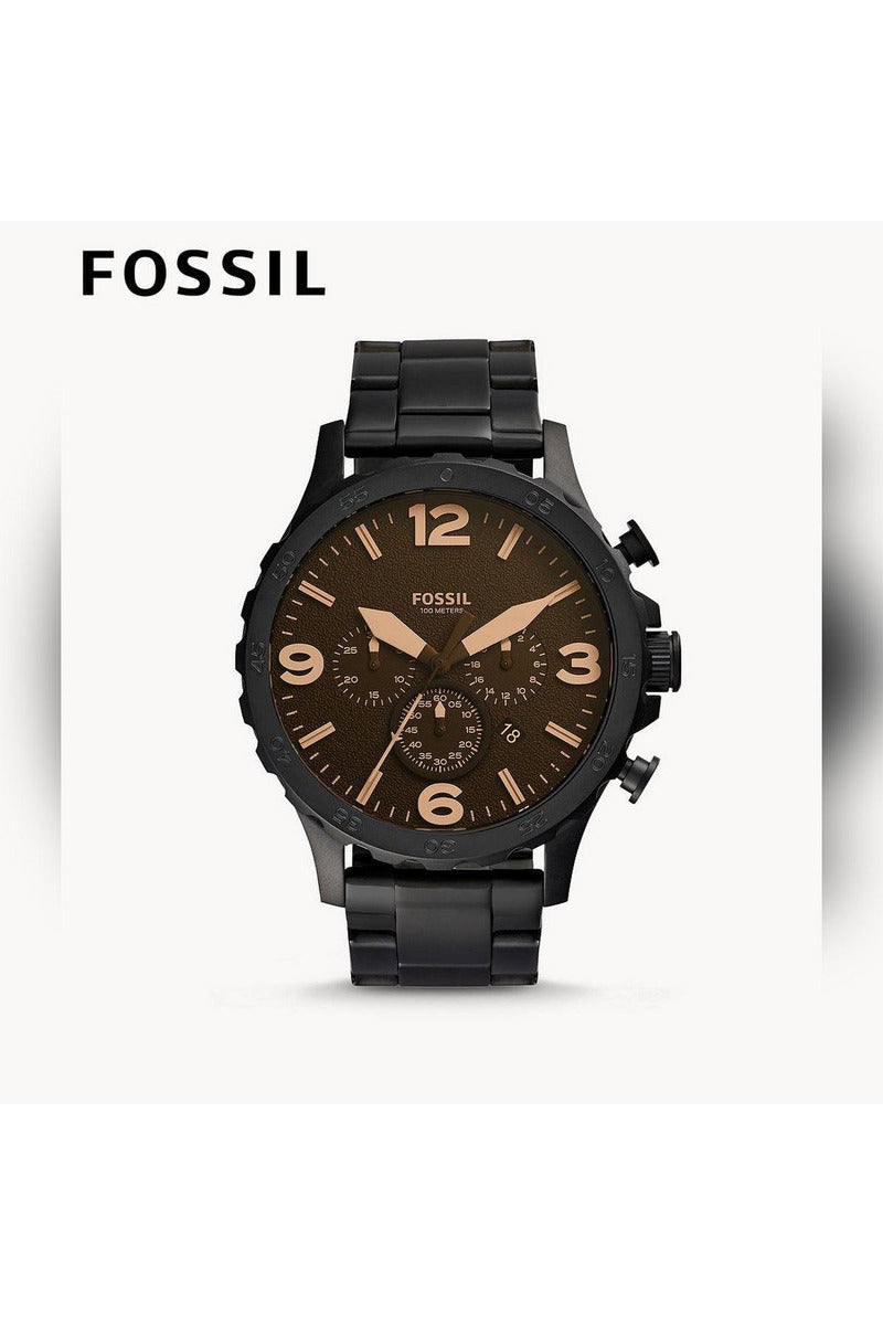 Buy Fossil Men's Quartz Stainless Steel Black Dial 50mm Watch JR1356 in Pakistan