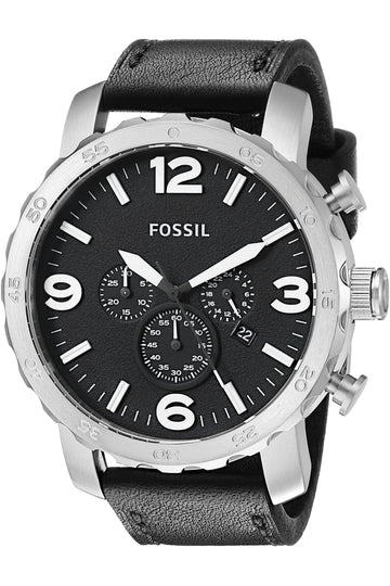 Buy Fossil Men's Quartz Black Leather Strap Black Dial 50mm Watch JR1436 in Pakistan