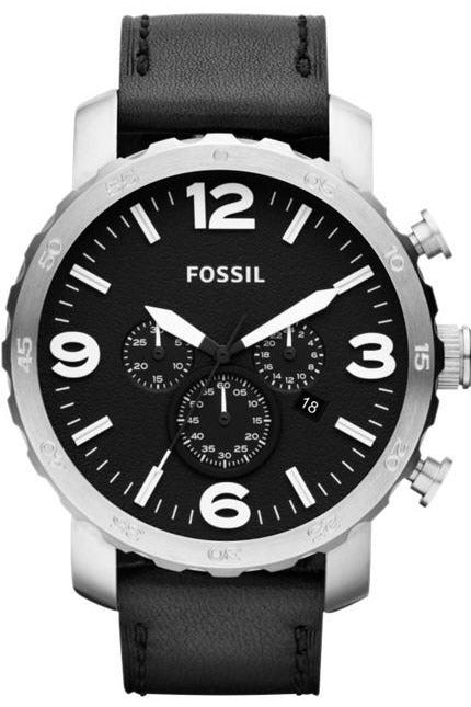 Buy Fossil Men's Quartz Black Leather Strap Black Dial 50mm Watch JR1436 in Pakistan