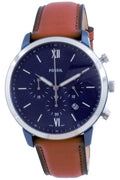 Buy Fossil Men's Quartz Leather Strap Blue Dial 44mm Watch FS5791 in Pakistan