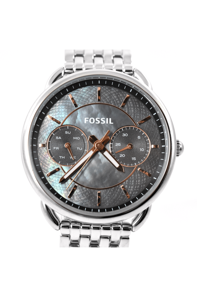 Buy Fossil Women's Quartz Silver Stainless Steel Black Mother of Pearl Dial 35mm Watch ES3911 in Pakistan