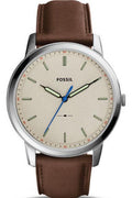 Buy Fossil Men's Quartz Brown Leather Strap Off White Dial 44mm Watch FS5306 in Pakistan