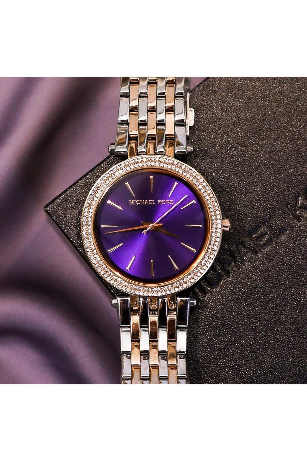 Buy Michael Kors Darci Crystal Purple Dial Watch for Women - 3353 in Pakistan
