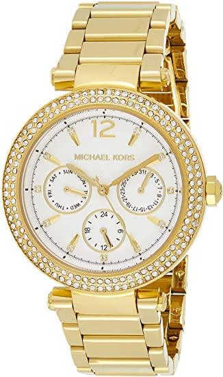 Buy Michael Kors Womens Quartz Parker Gold Stainless Steel White Dial 38mm Watch - Mk5780 in Pakistan