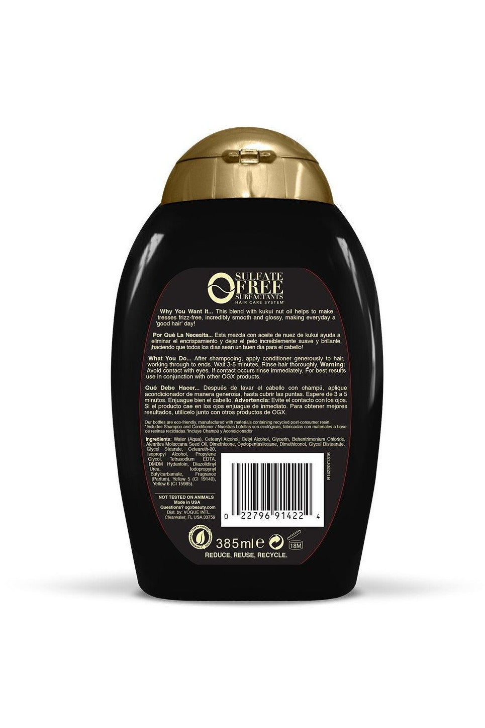 Buy OGX Hydrate & Defrizz + Kukui Oil Shampoo - 385ml in Pakistan
