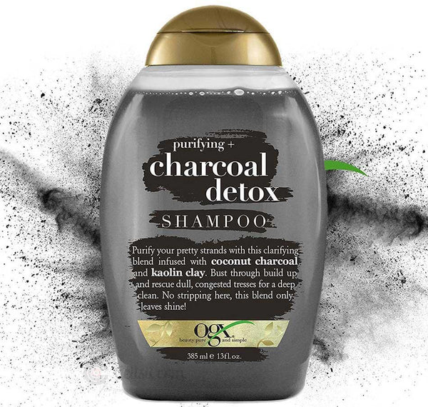 Buy OGX Purifying + Charcoal Detox Shampoo - 385ml in Pakistan