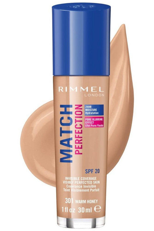 Buy Rimmel London Match Perfection Foundation - Warm Honey 301 in Pakistan