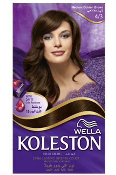 Buy Wella Koleston Kit 4/3 Medium Golden Brown in Pakistan