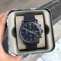 Buy Men's Quartz Commuter Black Leather Strap Black Dial 43Mm Watch in Pakistan