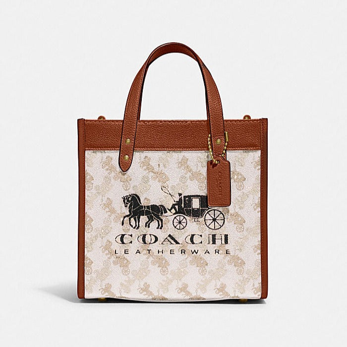 Buy Coach Field Tote In Signature Canvas With Horse And Carriage Print Bag Small in Pakistan