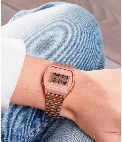 Buy Casio Vintage Youth Rose Gold Dial With Rose Gold Bracelet Womens Watch - B640WC-5A in Pakistan