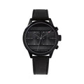 Buy Tommy Hilfiger Mens Quartz Black Leather Strap Black Dial 44mm Watch - 1791595 in Pakistan