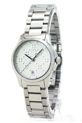Buy Gucci Women's Swiss Made Quartz Stainless Steel Silver Dial 27mm Watch YA126551 in Pakistan