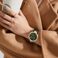 Buy Michael Kors Womens Quartz Green Leather Strap Green Dial 39mm Watch - Mk6985 in Pakistan