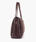 Buy Dark Brown Quilted Carryall Tote Bag in Pakistan