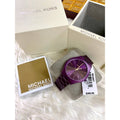 Buy Michael Kors Womens Quartz Runway Stainless Steel Purple Dial 42mm Watch - Mk4507 in Pakistan