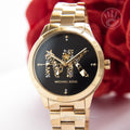 Buy Michael Kors Womens Quartz Runway Gold Stainless Steel Black Dial 38mm Watch - Mk6682 in Pakistan