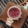 Buy Michael Kors Womens Quartz Parker Stainless Steel Red Dial 39mm Watch - Mk6106 in Pakistan