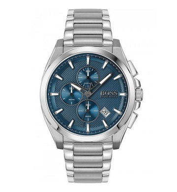 Buy Hugo Boss Mens Quartz Silver Stainless Steel Blue Dial 46mm Watch - 1513884 in Pakistan