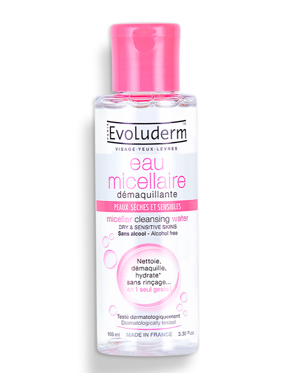 Buy Evoluderm Micellar Cleansing Water Dry & Sensitive Skins - 100ml in Pakistan
