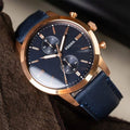 Buy Fossil Men's Chronograph Quartz Blue Leather Strap Blue Dial 44mm Watch FS5436 in Pakistan